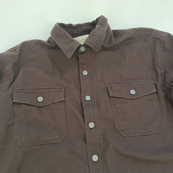 Duluth Trading Jacket Mens 2XL TALL Canvas Work Barn Chore Coat HEAVY LINED Snap - Picture 2 of 11